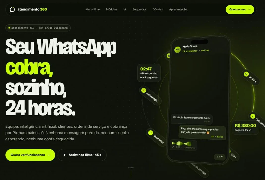 Tela do Atendimento 360